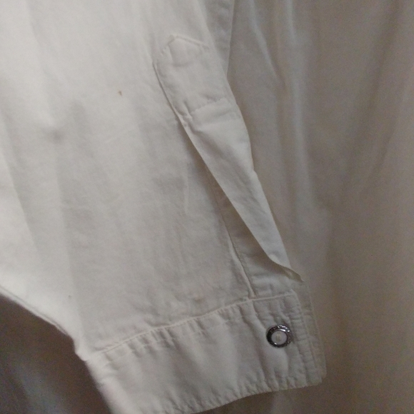 Bill Blass Eveningwear White pima Cotton pleated bib unisex tuxedo shirt - Picture 7 of 7